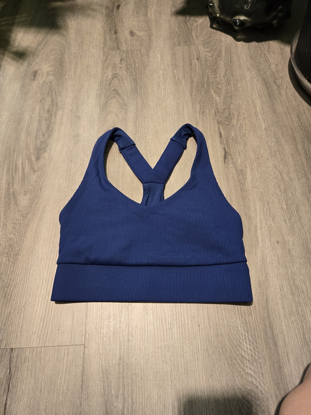 Industry Ribbed Racerback Sportbra - Blue